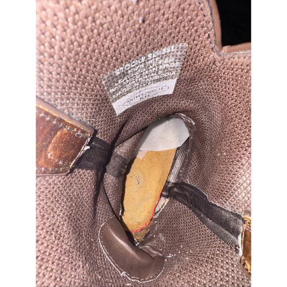 Justin Men’s Pull-On Driller Soft Toe Western Work Boots Brown Size 9EE SRA - Picture 6 of 6